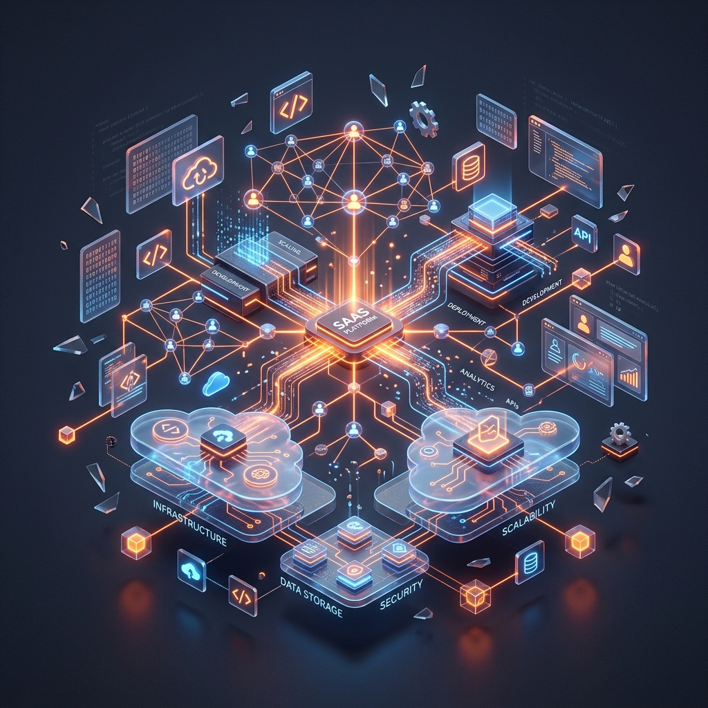 SaaS Development Illustration